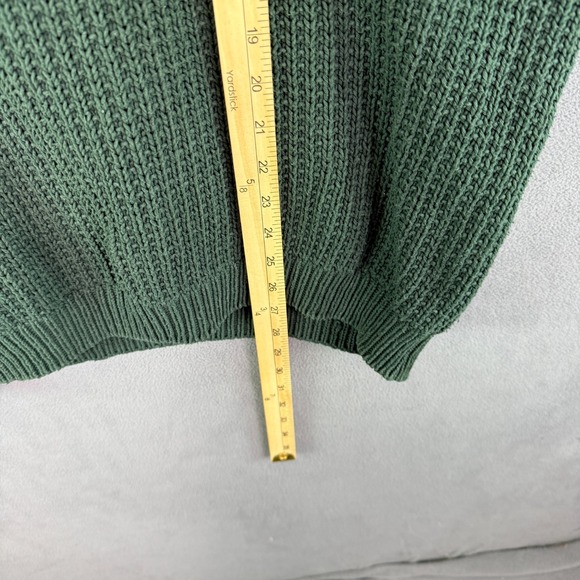 VTG 90s Eddie Bauer Mens Sweater Chunky Knit Heavyweight L USA Made Fisherman - Picture 7 of 8